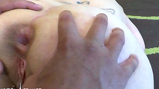 Phoebe - Chubby redhead slut with huge tits gets anal