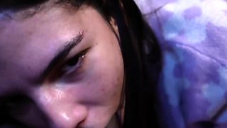 Innocent but wild, Aylla Mel likes to flash off her assfuck