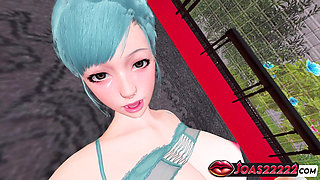 Princess Marianne 3D Animation - Tight Pussy Fingering, Standing Vibrator, Ass Licking Squirt in Uncensored Hentai