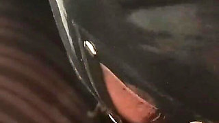 Pantyhose Fetish. MILF Sucks Cock in Nylon and Makes Him Cum POV