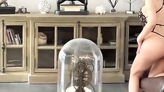 Horny blonde teen babe doll masturbates pussy and squirting