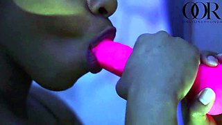 Latina webcam slut and her big toy