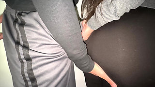 She Grabs a Stranger's Dick