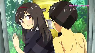 Public Phone Booth Turns into Creampie Heaven for Horny Summer Virgin Teens