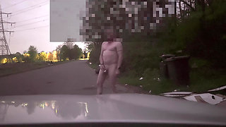 Naked jerk in road pt2