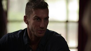 Amateur blonde and brunette lick each other