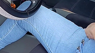 With High Heels and Pedal Pumping I Have a Big Squirt in My Pants