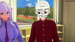 Hot Teacher Rossweisse Invites Me to Her House to Fuck