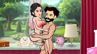 Husband Wife and Maid Gangu Bai Ki Chudai Ki Story, Hindi Cartoon Sex Story