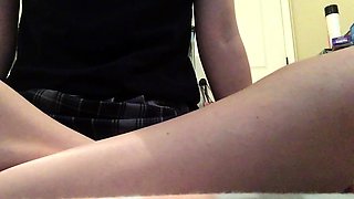 Cute blonde amateur webcam teen masturbating