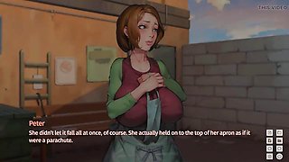College Janitor Lady Strips Bare for Passersby on the Open Campus in Taffy Tales Episode 20