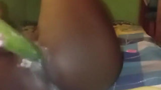 I Stretched Her Pussy Hole with My Big Black Curved Dick