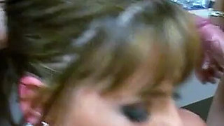 Simony lost to step brother and friend while playing pool and fucked in the ass