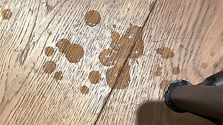 Risky Fitting Room Wank: Next Cubicle Guy Hears Me Cumming - Huge Cumshot