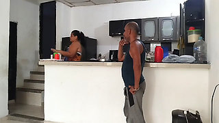 My Husband's Stepbrother Comes Home and I'm so Horny That I Convince Him to Have Sex and Feel His Big Cock in My Tight Pussy