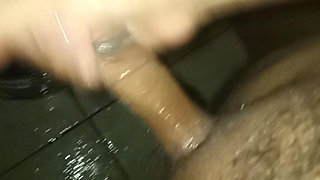 Young man was bathing in his mother-in-law's shower and almost caught him masturbating