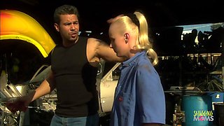 Not Being Able To Pay For The Car Repair The Milfs Fucked In A Foursome