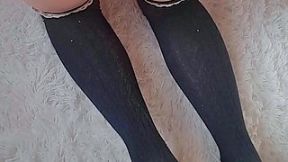 Tight sweet clit and ass solo toy fun