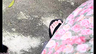 you cant stop staring at a shy tgirl's hot feet DaniTheCutie