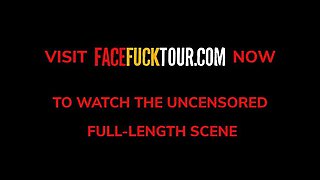 Innocent Latina Teen Gets Rough Throat Fuck By Neighbor - Big Dick Facefuck & Sloppy Blowjob
