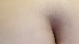 BBW rides a black flapping dildo