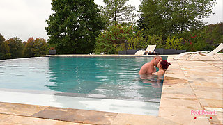 My Darling Fucks Me in the Pool of the Villa!