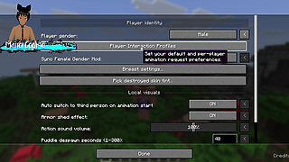 Minecraft mod Needs of Nature - Steve and alex masturbating and showing off some features! Like Cum!