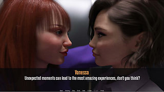Anita's Internship - Gameplay - Roleplay - Lesbian Petite Teens Make Out in Public Toilet