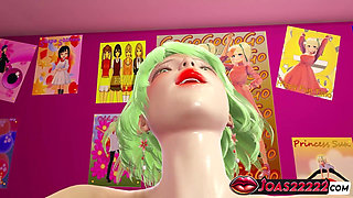 Stepsister Ameria Anime Girl in Stockings 3D Hentai - Intimate Cowgirl Fuck in Bed, Missionary POV Sex with Close-up Pussy Views