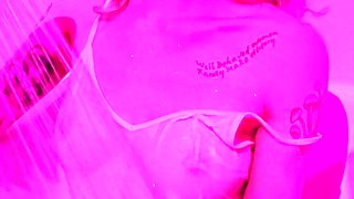 Cute curly brunette solo webcam masturbation
