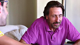 Alexis Tae Teases Boyfriends Dad with Her Feet