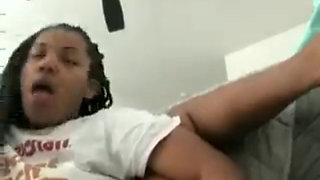 Solo Masturbation Fucking My Pussy with Dildo Intense Squirting Orgasms