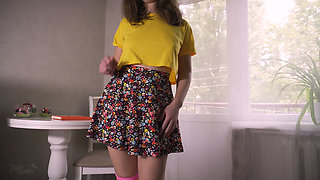 Humble Japanese Upskrt Panty Tease Camel Toe Fetish