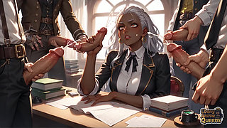 Sultry Ebony Conformity and Darkly Sweet Office Domination!