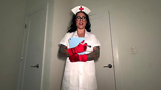 Naughty Nurse Bianca Bailee POV Dildo Fucking Pt in Room 69