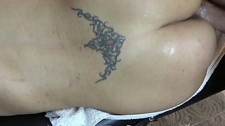 Waiting the Masseur at Home - How Seduce Male Masseur and Fuck Me on Massage Bed