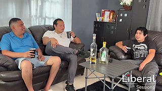 Stepmom fucked by her stepson and his friends