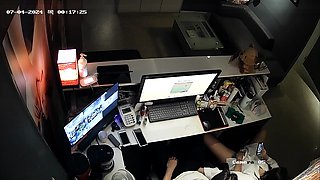 Naughty amateur Korean babe sucking cock on hidden cam