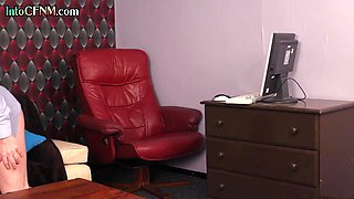 CFNM deep throat babes suck penis in orgy action
