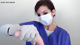 Milking Procedure Handjob - Latex Gloves