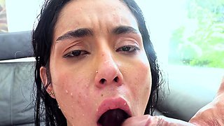 SMALL TIT BRUNETTE TATTOOED TEEN GIRLFRIEND CAUGHT IN SHOWER
