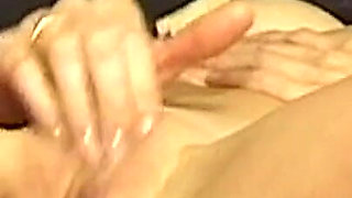 Bound Blonde MILF Takes Thick Toy Deep