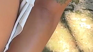 I Give My Busty Latina Stepsister a Nice Fuck with Milk in Her Tight Pussy Outdoors, Fucking XXX