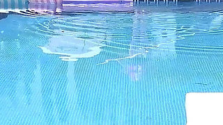 Auntjudys - Busty Redhead MILF Jojo Robinson Goes Skinny Dipping in the Pool