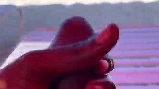 Gay muscley hunk solo shuffle