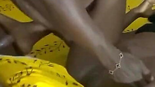 Beautiful Black MILF Oils Her Big Ass and Huge Boobs Before Fucking Her