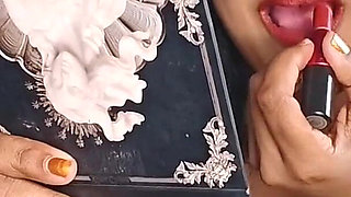 Asian BBW in Latex Smoking