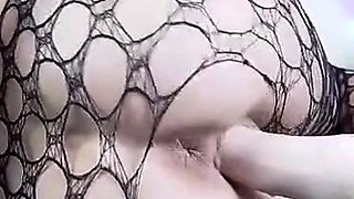 Big-Titted Blonde Rides Her Fuck Machine