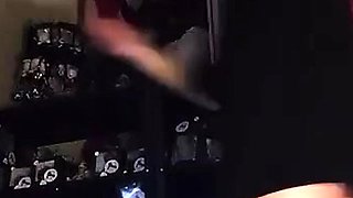 Busty amateur Autumn striptease and masturbating