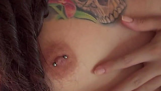 The Tattooed Girl Shows You Her Big Belly